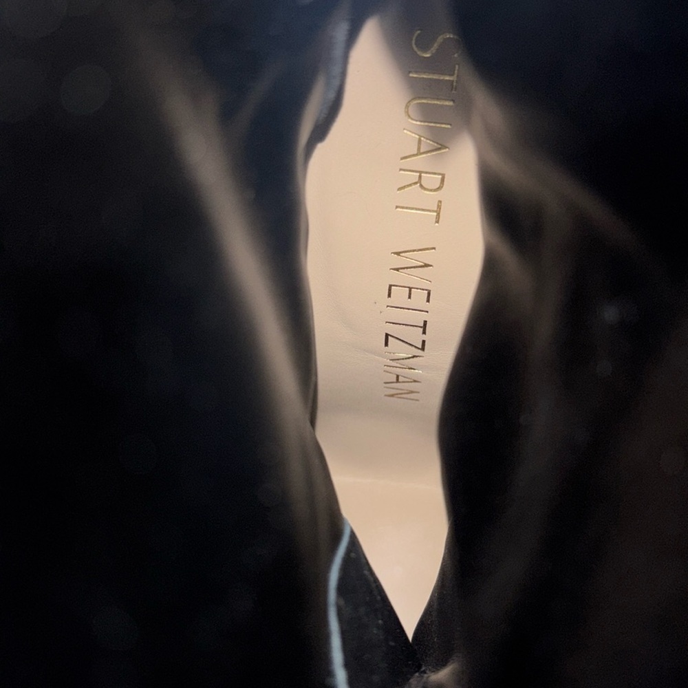 Nwot Stuart Weitzman Curveblock 100 Square Leathe… - image 7